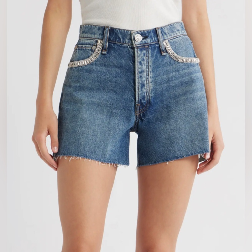 Rag & Bone Everit Jewel Jean Shorts - Blue
